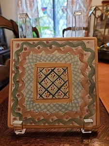 Piastrella sottobicchiere ceramica 6" HEATHER bambino 1983 vintage MacKenzie  - Foto 1 di 10