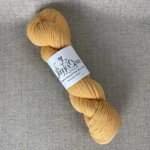 Jagger Spun Organic Wool Yarn 1 Skein Yellow Honey 332 Yard Hank 100 Grams Sport - Picture 1 of 5