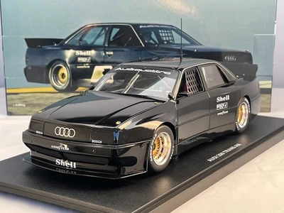 Audi 200 Quattro 1987 Trans-AM Test Car Nera 1/18 Modello Auto Diecast Werk83 - Immagine 1 di 4