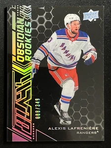 20-21 UD Black Hockey Obsidian Rookies OR-1 Alexis Lafreniere /349 - Picture 1 of 2