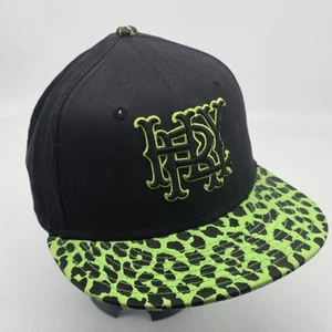 Green & Black Leopard print Hurley 9FIFTY New Era Snapback Flat Cap Hat - Youth - Picture 1 of 5