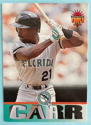 1994 Donruss Triple Play Baseball #133 Chuck Carr - Florida Marilns - Image 1 of 2
