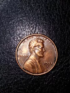 Mint Error DDO 1971 D Denver Lincoln Cent 1c Penny Two Tone Red Brown - Picture 1 of 6