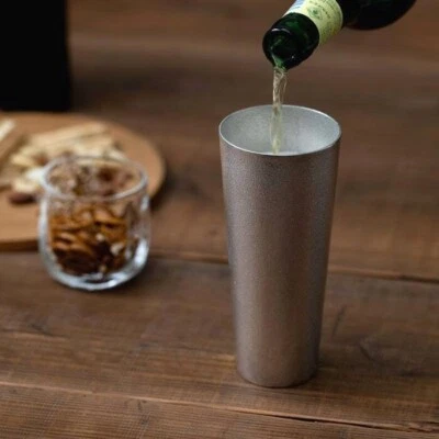 Taza de cerveza japonesa Nousaku 100 % lata tamaño L 435cc 6,3 pulgadas de alto NUEVO Foto 1 de 4