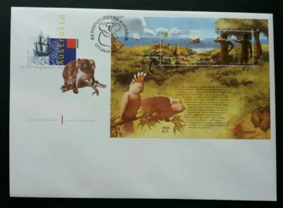 [SJ] Portugal The Portuguese in Australia 1999 Koala Bear Bird Parrot (FDC) - Image 1 of 4
