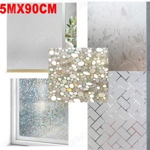 Milchglasfolie selbstklebe Sichtschutz Folie Fensterfolie Bad Glasfolie 5M*90cm - Bild 1 von 17