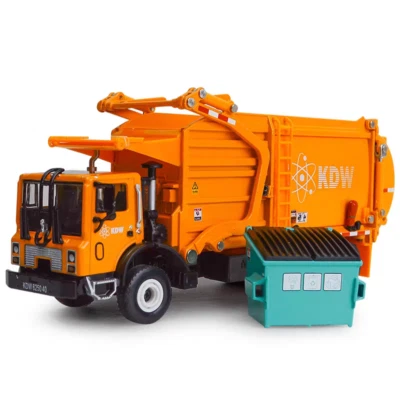 1:24 KDW Diecast Garbage Carrier Truck Waste Transporter Alloy Vehicle Toys Gift - Image 1 of 4