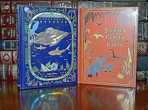 NEW 20,000 Leagues Under Sea Journey Center Earth Jules Verne Sealed Leather Set - Picture 1 of 7