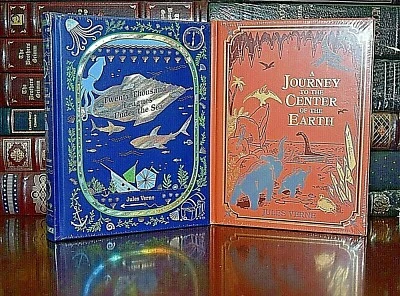 NEW 20,000 Leagues Under Sea Journey Center Earth Jules Verne Sealed Leather Set Foto 1 de 4