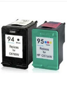 REM HP94+HP95 ink cartridges for HP PSC1610/2610,OJ6200/7210 printers - Picture 1 of 1
