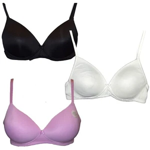 M&S BH ohne Bügel Formschale schmale Träger rose schwarz weiß verschiedene Größen - Bild 1 von 47