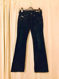 Diesel RONHAR Womens Jeans Stretch Low Rise W28 W26 L30 Slim Bootcut 26 28 Blue - Picture 1 of 11