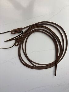 Leather Oiled Split Reins Western Horse Tack Cowperson Tack  weighted 1/2 inch x