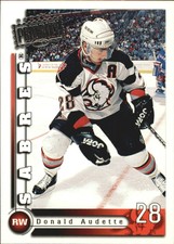 1997-98 Donruss Priority Buffalo Sabres Hockey Card #126 Donald Audette