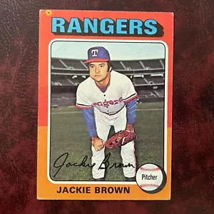 1975 Topps mini Set JACKIE BROWN #316 TEXAS RANGERS - EX-MINT *HIGH GRADE* - Picture 1 of 2