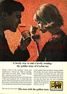 CEYLON TEES "With the Golden Taste" ANZEIGE 1967 Original Vintage Print Ad 703/18 - Bild 1 von 1