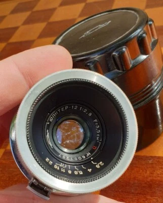 Jupiter-12 f2.8/35mm P USSR Soviet RF Wide Angle Lens to 35mm Camera Kiev Contax - Image 1 of 4