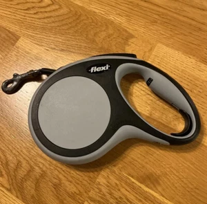 Flexi New Comfort Tape Medium 5m Grey/Black Retractable Dog Leash For dogs 55lbs - Picture 1 of 5