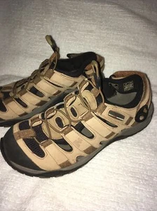 Merrell Kangaroo Brown Leather Hiking Sandals Men Fits Size 10 - Picture 1 of 18