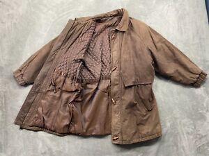 Vintage Wilson Adventure Bound Jacket Men's Large Brown Leather Outdoors Retro