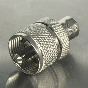 BNC female / UHF male - coax adapter to convert cable connector plug *USA Seller - Picture 1 of 1