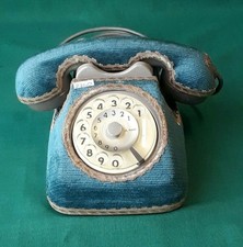 COPRI TELEFONO COVER VELLUTO FISSO SIP DISCO VINTAGE ANNI 60 MAI USATO. ZZ40