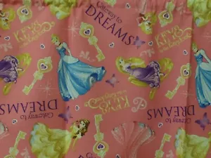 Gateway To Dreams Princesses, Pink, Handmade Girls Bedroom Window VALANCES, NEW - Picture 1 of 5