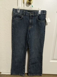 Pantalones de mezclilla azul Bootcut Husky 5 bolsillos para niños talla 12 H - Imagen 1 de 3