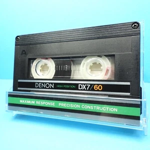 🍒 1x DENON DX7 / 60 * IEC II Type 2 * Tape Cassette Kassette кассета * 1982 . - Picture 1 of 4