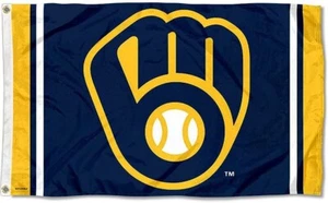 Milwaukee Brewers 3x5 ft Flag Banner MLB Baseball Champions Free Shipping - Picture 1 of 3
