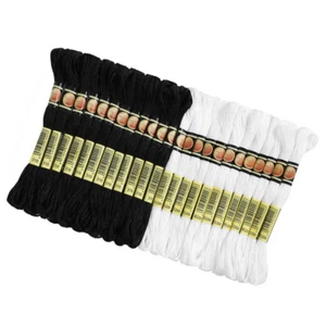 24Pcs Reusable Simple Polyester Embroidery Floss Storage Embroidery Stitches - Picture 1 of 12