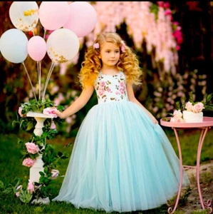 Dollcake Cake Smash Tulle Frock Blue Girls sz 9 - Picture 1 of 4
