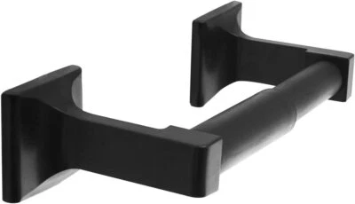 Soporte de papel higiénico montaje en pared doble poste tejido de metal resistente Foto 1 de 4