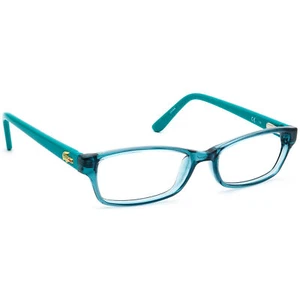 Lacoste Small Eyeglasses L3608 444 Aqua Rectangular Frame 48[]15 130 - Picture 1 of 8