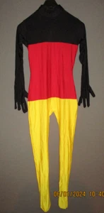 730. Ganzkörperanzug Kostüm Totalbody Catsuit Morphsuit " BRD " Gr. M NEU - Bild 1 von 14