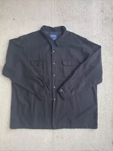 Pendleton Men's Wool Board Shirt 3XL XXXLARGE Black Jac Shirt - Picture 1 of 11