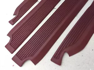 For Mercedes W108 SEL 300 SEB Maroon Door Sill Rubber Mat Set 4 Pcs New - Picture 1 of 4