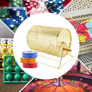 Tiene capacidad para 5000 boletos/200-300 pelotas de ping-pong rifa grande boleto tambor jaula de lotería - Imagen 1 de 18