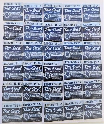 Tru Seal waterproof ledged watch crystal sizes 24.4 to 35.5mm x  1 piece - Image 1 of 4