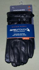 dockers intellitouch leather gloves