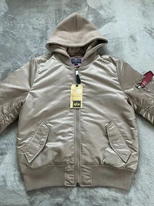 Alpha Industries MA-1 Flight Bomber Jacket Herbst Winter Military Mauve Size Large - Bild 1 von 9