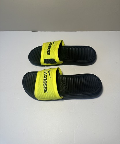 Sandali Nike Benassi Solarsoft Slides da uomo taglia 7 neri lacrosse