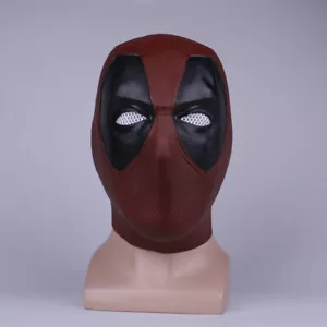 2018 Deadpool 2 Full Head Mask Cosplay X-Men Superhero Helmet Latex Props New - Picture 1 of 12