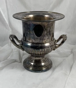 LEONARD SILVERPLATE WINE / CHAMPAGNE ICE BUCKET / CHILLER 9 3/4" TALL, USED - Picture 1 of 6