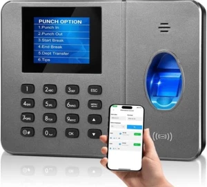 App-Based Time Clock – Fingerprint Attendance for Small Business, iOS/Android Co - Picture 1 of 9