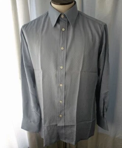 Vintage GIVENCHY CHESA graues Gitter Herren Hemd 80er Jahre neu in Verpackung - Bild 1 von 4