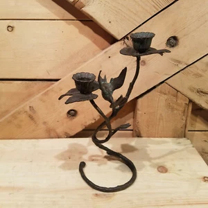 Bronze Flower Vine Style Taper Candle Holder - Swanky Barn - Picture 1 of 12