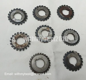 Lot 8pcs M0.3 20 degree #1-8 Involute Gear Cutters HSS Module 0.3 Gear Cutters - Picture 1 of 2