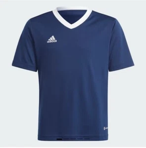 NWT Adidas Youth Entrada 22 Soccer Jersey Shirt Blue H57564 Sz M, L - Picture 1 of 8