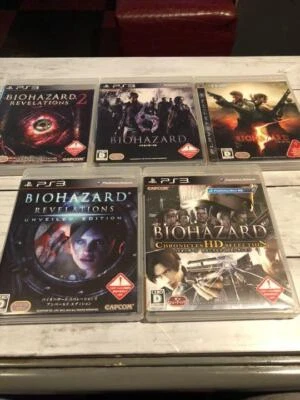 PS3 Playstation 3 Biohazard Resident Evil Series Lot of 5 Set Japan Game - Image 1 of 4